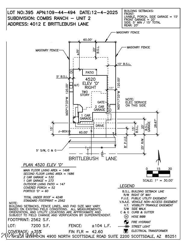 4012 E BRITTLEBUSH Lane