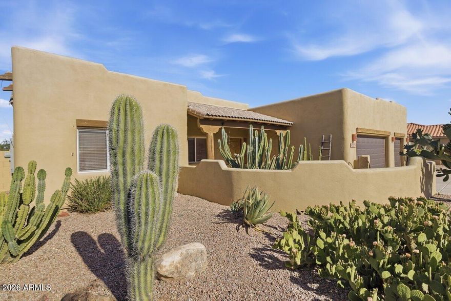 Modern desert living meets resort-style entertaining! Situated on the golf course, this beautifully maintained 4 bedroom, 2.5 bath home offers over 2,000 sq ft with a rare 3-car garage, RV parking, sparkling heated pool, sun sails, and incredible outdoor living space designed to stand out from the competition. Bright open floor plan features spacious living areas, generous kitchen, and large windows capturing golf course views and natural light. Backyard oasis is built for Arizona living with mature landscaping and room to relax or entertain year-round. Clean, move-in ready, and competitively priced for buyers seeking more space, lifestyle, and amenities than typical Arizona City offerings. Excellent opportunity to own one of the area's more desirable golf course properties!