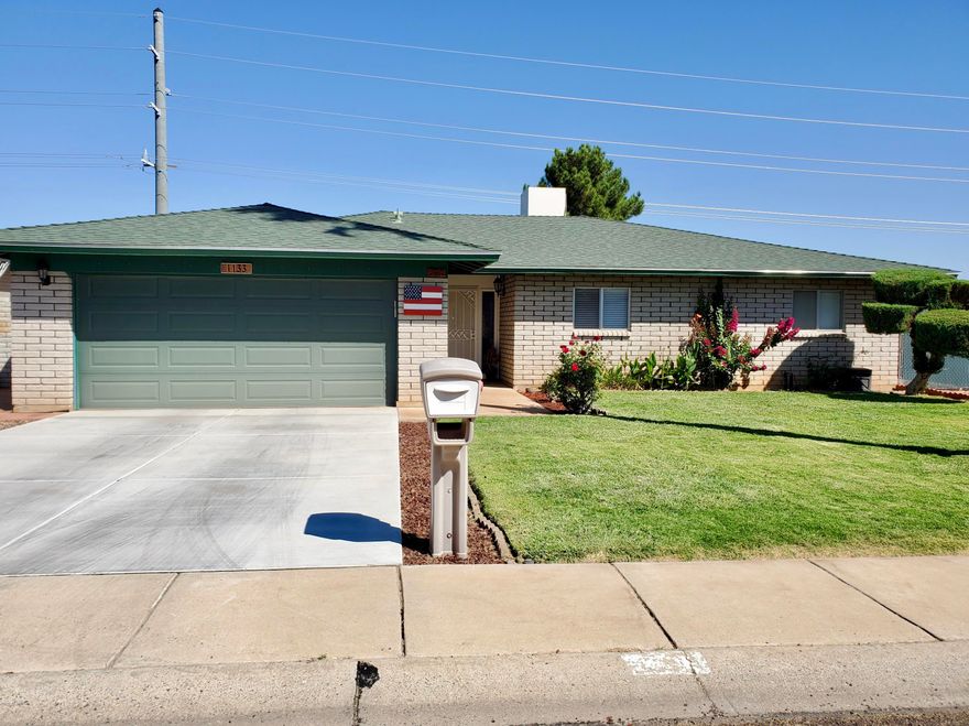 Phenomenal pride of ownership home!!! This beautiful home has 3 bedrooms, 2 bathrooms, updated kitchen, two updated bathrooms with wonderful fixtures, walk in master closet, and huge master bedroom!  That's just the inside, there is even more outside: fully landscaped front and back yards with a tall block wall for privacy!  Lush green grass, gazebo with electricity, huge storage shed with electricity, covered patio and so much more!!  Washer and dryer convey.  2 car garage!  Hurry to come see this one!