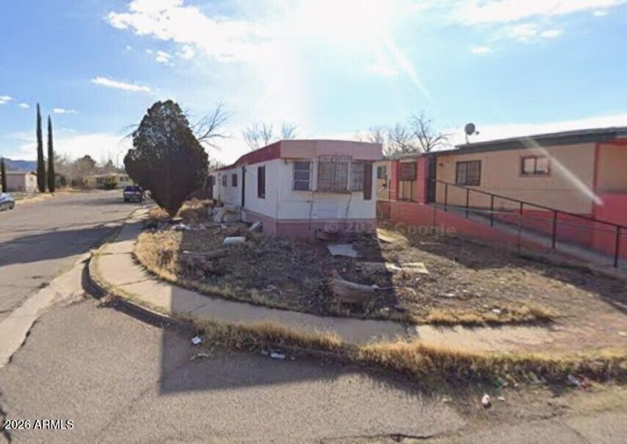 Single wide mobile home on a 3364 sq/ft lot. All utilities are on the property. As-is sale.