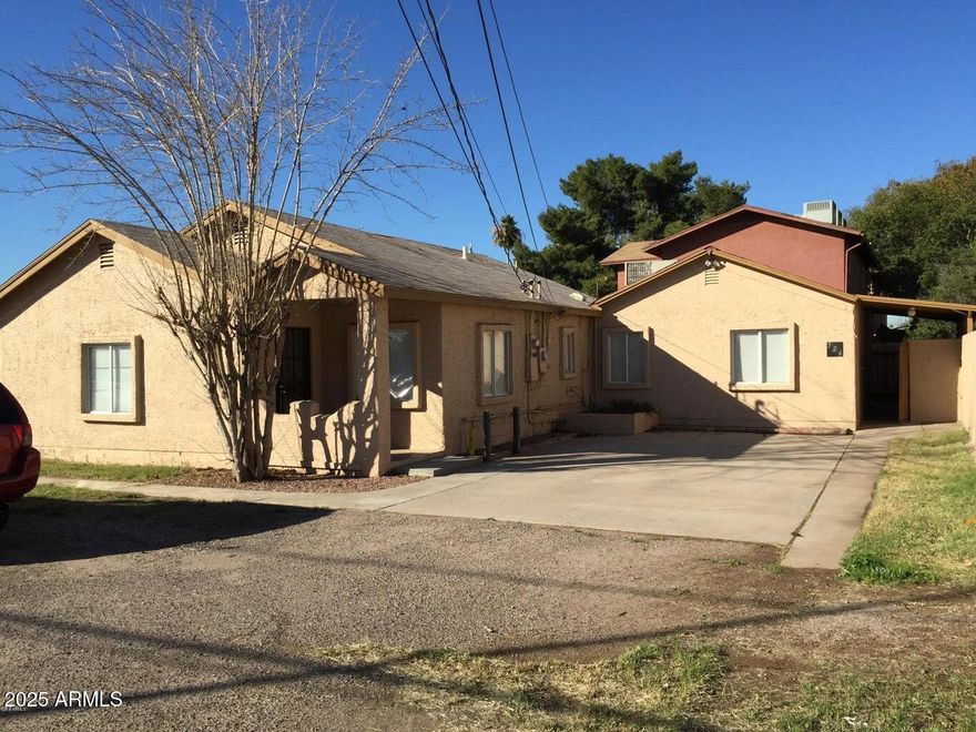 Welcome to 526 S Mesa!
JUST UPDATED!!! - Property recently rewired, brand new hot water heaters, and roof is in midst of being replaced!!! A great multifamily DUPLEX! The Property: Freshly painted inside with a 2 bedroom, 1 bath unit and a 1 bed, 1 bath unit with tile throughout and a lot of money put in!! INCLUDES Newer Appliances. Both have their OWN FENCED LARGE BACKYARDS, washer/dryer hookups, and MASSIVE FRONT YARD for Parking. 
The Area - NEARBY are many Mesa Attractions such as Costco (7 min), El Dorado Lakes Golf Course (6 min), and only minutes from multiple parks, Gilbert, and Tempe;  also only minutes from the 60 and 101 for quick travel!
This property won't last long!