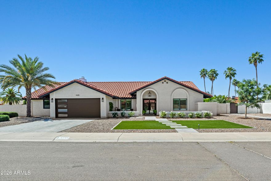 Experience elevated living in this extensively upgraded 4-bedroom, 3-bath residence offering approximately 3,000 square feet of refined interior space. Thoughtfully enhanced with over $250,000 in improvements over the last few years, this home delivers a seamless blend of quality, comfort, and modern design.
The light-filled floor plan features expansive living areas with vaulted ceilings and a well-appointed kitchen with quartz counters, island and stainless appliances that opens effortlessly to the main gathering spaces--ideal for both everyday living and sophisticated entertaining.
The upgrades provide peace of mind and elevated efficiency, including a sparkling pool/spa/decking (2021) new roof (2021), updated electrical panel (2021) , duct and register sealing (2024) and a new garage door (2023). Interior enhancements such as updated lighting, ceiling fans, and new front and rear doors (2025) add a fresh, contemporary feel throughout.
Step outside to a very spacious, lush backyard retreat--an entertainer's dream--featuring a newly constructed pool and spa with upgraded decking, surrounded by mature, professionally designed landscaping that creates both beauty and privacy.
Don't forget the separate guest quarters with its own kitchen offering exceptional flexibility for guests, a private office, or multigenerational living. The home is further complemented by a water softener and reverse osmosis system, adding everyday convenience and value.
An exceptional opportunity to own a meticulously improved, move-in-ready home with a resort-style corner lot where every major upgrade has already been completed.