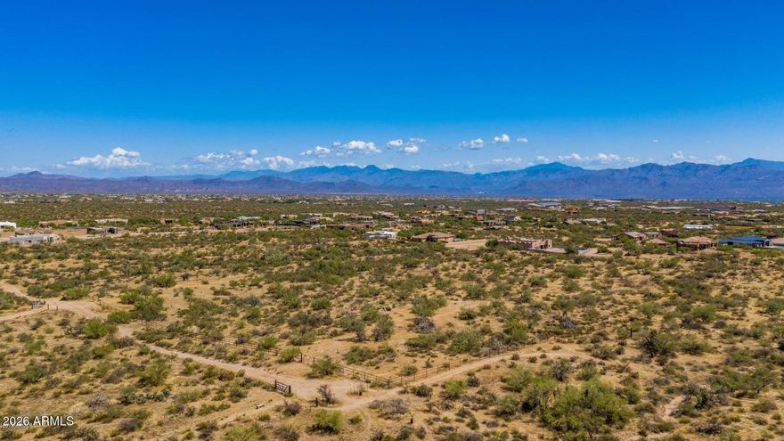 4 Possible Homesites with McDowell Mountain views. McDowell MOUNTAINS this beautiful piece of nature awaits you with endless possibilities on this property. Views of Tonto National Forest and minutes from the McDowell Mountain Preserve area. Horse and hiking trails close by. Bring all of your toys!! No HOA! Backs to the preserve,  2 lots combined in listing