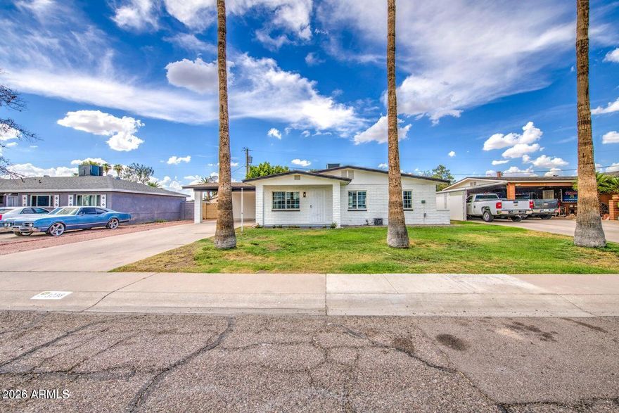 Investor special--tenant in place with a newly signed 1-year lease generating immediate cash flow. Open to 1031 exchange. Fully remodeled 3-bed, 2-bath, 1,464 sqft home on a 7,279 sqft lot with NO HOA. Features a cozy family room with wood-burning fireplace, modern kitchen with stainless steel appliances, new cabinetry, quartz countertops, and updated flooring throughout. Bathrooms upgraded with new vanities, plus new doors and fixtures. Spacious laundry room with washer/dryer. Large yard with mature trees, 3 storage sheds, and rear gate access.