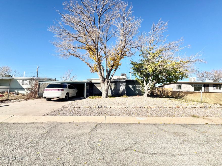 This property offers a functional layout with solid potential for the right buyer. A new AC system was installed within the last 8 years, providing reliable cooling in the Arizona heat. Please note, the home is being sold as-is, and the bedroom closets have been removed. This is a cash-only sale, making it a great opportunity for investors or buyers looking for a value-add project. Conveniently located with easy access to local amenities and Fort Huachuca.