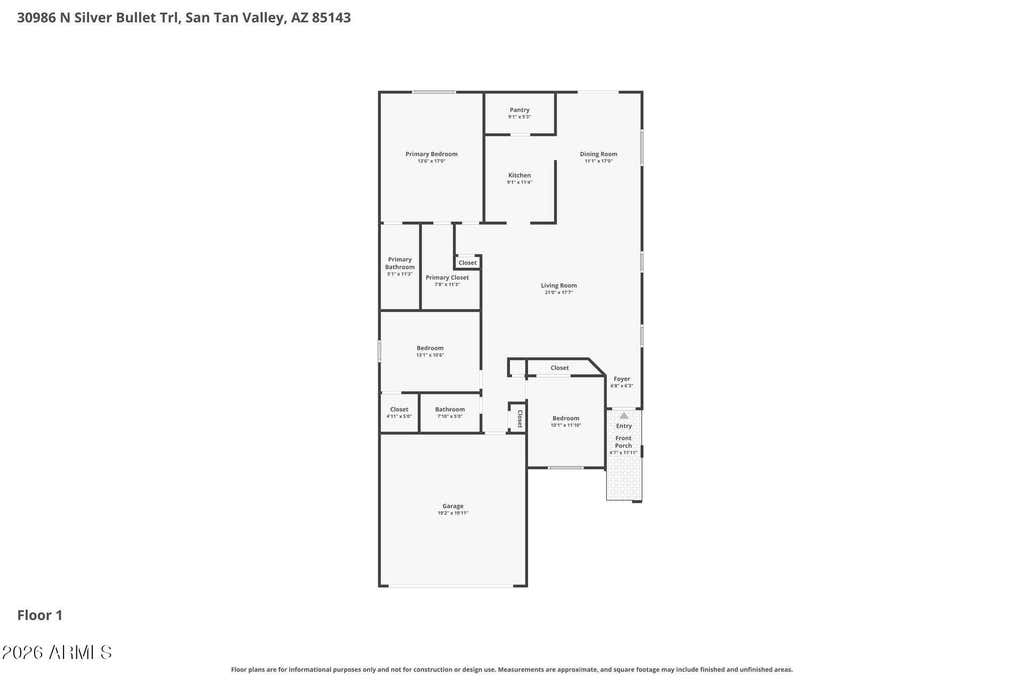 Photo of 30986 N Silver Bullet Trail, San Tan Valley, AZ 85143 (MLS # 7056698)