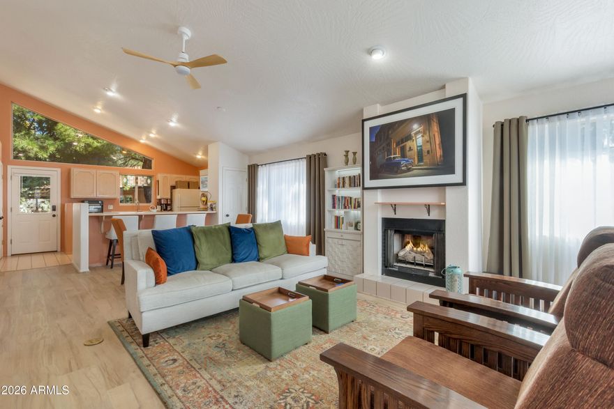 Tucked into a peaceful community just moments from the heart of West Sedona, 93 Morning Sun Drive offers the perfect blend of comfort, charm, and convenience. Quietly set back, this inviting condo provides a serene retreat while still being close to Sedona's best restaurants, galleries, and outdoor adventures.

The interior has been thoughtfully refreshed in 2024, creating a light, clean, move-in-ready space. Fresh designer-inspired paint, new flooring, updated lighting, and modern fixtures bring a bright and welcoming feel throughout the home. The kitchen is ideal for those who enjoy cooking and entertaining, featuring a gas cooktop (2024) and three separate pantry areas offering exceptional storage for the culinary enthusiast. Additional updates include a new refrigerator (2017), washer and dryer (2023), and updated kitchen fixtures (2024). One of the most significant upgrades is the new roof completed in 2024 through the HOA, providing peace of mind for years to come. Residents of the community enjoy access to a private swimming pool, perfect for relaxing on warm Sedona afternoons or gathering with neighbors in the evenings.

Whether you are looking for a full-time residence, lock-and-leave second home, or Sedona retreat, this charming West Sedona condo offers a wonderful opportunity to enjoy the beauty and lifestyle of red rock country. Just minutes from hiking trails, shopping, and dining, 93 Morning Sun Drive is a place where Sedona living feels easy, comfortable, and inspiring.