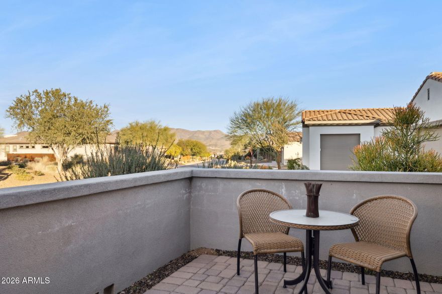 Welcome to easy living in the highly sought-after resort-style community of Trilogy at Verde River! This 2-bedroom, 2-bath home offers 1,543 sq. ft. of thoughtfully designed space on a generously sized lot, creating a rare opportunity to enjoy both comfort and room to personalize.  The open-concept floor plan is light, bright, and functional, providing a clean slate ready for your own design vision. With neutral finishes throughout, this home is the perfect canvas for a buyer who wants to add their own upgrades and style—without paying for someone else's taste. The spacious primary suite offers a private retreat, while the secondary bedroom and bath provide flexibility for guests, a home office, or hobby space.  Step outside to a large backyard which is a blank canvas, offering endless possibilities, whether you envision outdoor entertaining, expanded landscaping, or creating your own desert oasis. And for pet lovers, a 7-acre dog park is conveniently located just down the street, making daily walks and playtime a breeze.

All of this is set within Trilogy at Verde River, known for its unparalleled amenities, including championship golf, clubhouse, pools, fitness center, dining, pickleball, tennis, bocce ball, and a vibrant social lifestyle. Priced at $560,000, this home represents exceptional value.  You couldn't build new for this price today.

An ideal opportunity to get into Trilogy at the right price and make it truly your own.