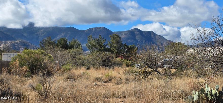 A one acre parcel located in an upscale neighborhood. The land is level and offers amazing mountain views. Located minutes from the heart of Sierra Vista, yet it offers a peaceful, rural energy. Utilities close to property line. Perfect for your site-built home. Buyer to verify all facts and figures.