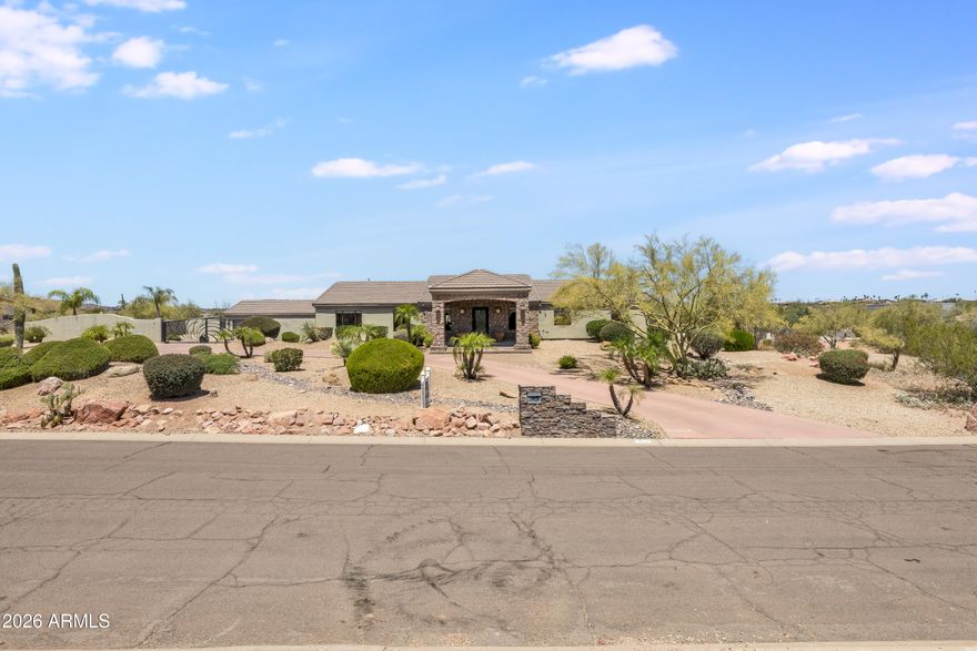 3-bedroom+ office features Open floorplan   Mountain front & back, detached 3-car garage, private gated, governor's drive, heated pool, and no carpet throughout. Situated on a spacious lot, this beautifully upgraded home features vaulted ceilings, custom travertine flooring, granite countertops, cherry cabinets and abundant natural light throughout.

The entertainer's kitchen serves as the heart of the home with bar seating, oversized walk-in pantry, extensive cabinetry, and seamless flow into the main living spaces. Dedicated office with custom built-ins creates the perfect work-from-home setup. Additional highlights include upgraded sinks, faucets, display lighting, spacious laundry room with washer and dryer included, and fantastic storage throughout.