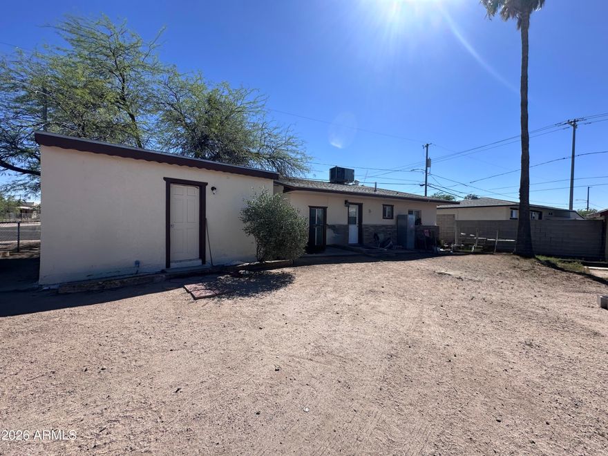 2 bed, 1 bath home on a fully fenced corner lot with a detached casita/studio featuring its own kitchen with electric stove/range, mini fridge and bathroom. Great opportunity for rental income, guest quarters, or multigenerational living. Main home has eat in kitchen with gas stove/range and central HVAC (seller offering $10,000 credit towards a new HVAC system). Casita includes its own wall-unit cooling system. No HOA and conveniently located near Highways 79 and 287 for easy access and commuting. Property offers plenty of potential for an owner-occupant or investor looking to add value.