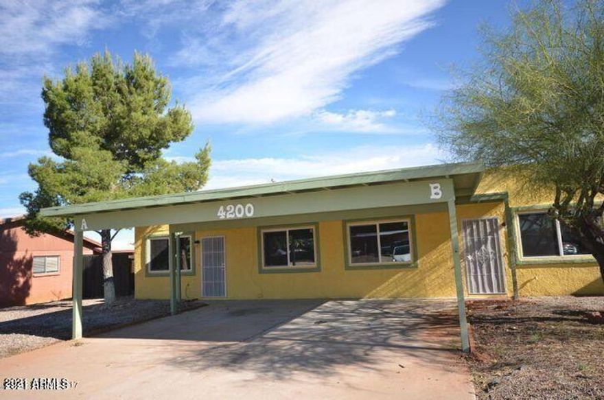 2 bedroom, 1 bath, Central AC, tile throughout, washer and dryer, fenced patio area, 1 car carport & additional street parking. Convenient Location.  No Pets, 1 year lease, Landlord pays trash & sewer, tenant pays electric, water & gas.