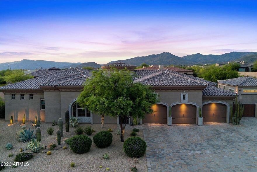 Fall in love with desert luxury that feels like a private resort retreat. This stunning Arizona estate offers 4 spacious bedrooms plus a private casita complete with its own bedroom and bathroom—perfect for guests, multigenerational living, or a serene home office. 

At the heart of this home lies a truly expansive kitchen that redefines luxury cooking. Designed for the serious home chef, this massive space is designed with highest end appliances. Experience the ultimate speed and precision with a professional grade cooktop capable of bringing water to a boil in just 60! seconds. Premium double ovens ensure your capacity to host the grandest dinner parties with ease. The primary suite is a true retreat, featuring a very large bedroom with stunning mountain views and a spacious, spa-like bathroom designed for total relaxation. All the furniture is available to keep after the sale.

Step outside to a resort-style pool with fountains, ideal for entertaining or unwinding under endless blue skies. The outdoor patio has a kitchen island and even a pizza oven! With ample space to park a boat, this property is built for adventure and Arizona living at its best. Soak in breathtaking mountain views, vibrant sunsets, and the peace of wide-open surroundingsall just moments from modern conveniences. This is more than a home; it's a lifestyle you'll never want to leave.

Set within a private, gated, and remarkably quiet community, this home provides peace, privacy, and security. There is plenty of space to park a boat, along with breathtaking mountain views in every direction. Outdoor enthusiasts will love the immediate access to biking trails, ATV paths, and scenic desert hiking, all just moments away.

Best of all, you're minutes from all major stores, dining, and everyday conveniences, making this the perfect balance of secluded desert beauty and effortless Scottsdale living.
