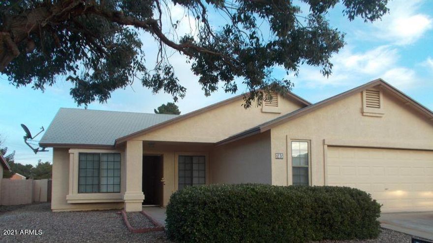 This home is located in an established neighborhood close to Bella Vista Elementary school, City Hall, Library, Park and the heart of Sierra Vista! This 3 bedroom 2 bath home with a den can also be converted to a 4 bedroom. There is plenty of space for all your needs with 2 living areas, a breakfast nook and dining room. You don't want to miss out on this opportunity! Call today for your private showing before it is GONE!