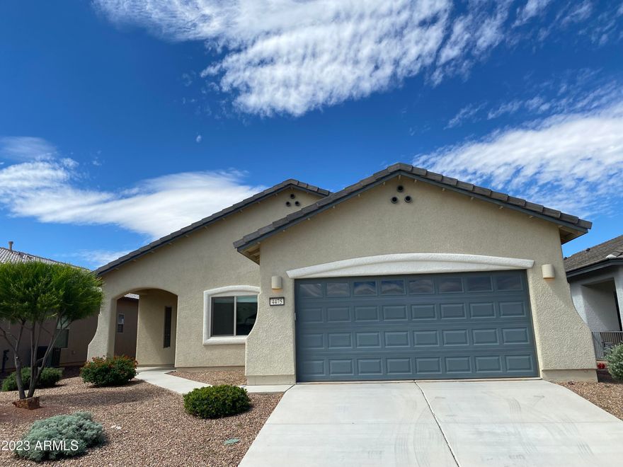This new 4 Bedroom, 2 Bath home with a 2 car garage in Sierra Vista, AZ is minutes from Ft. Huachuca, schools, shopping and Canyon Vista Medical Center. Great location, split floor plan, ceiling fans, carpet & tile flooring! The kitchen features an open floor plan with stainless steel appliances. The master features a walk-in closet, dual sinks, walk-in shower, and a bath tub!