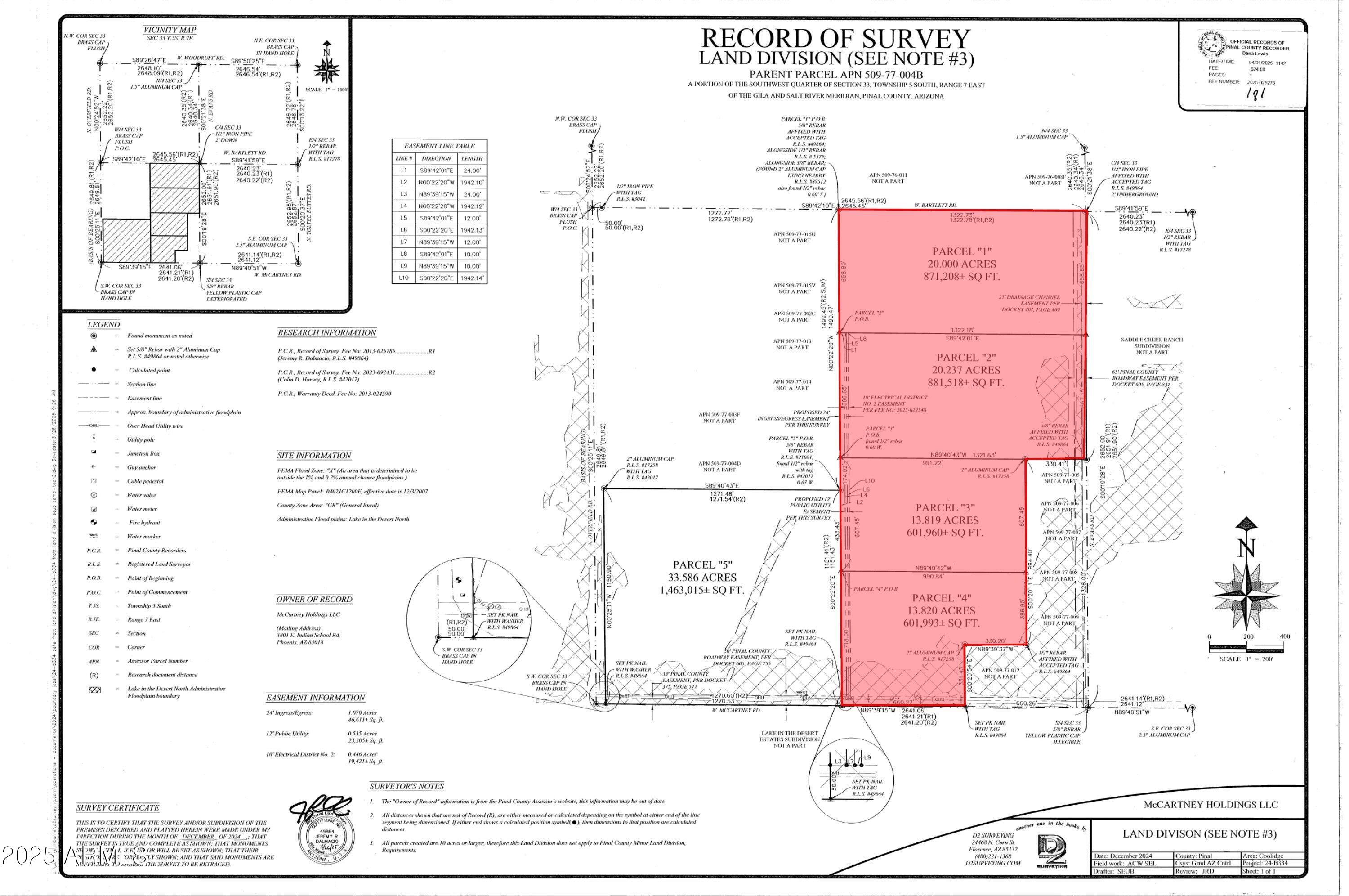 0 E McCartney Road -