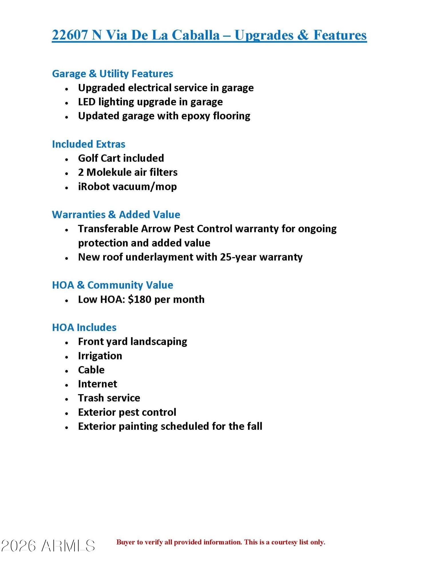 22607 N VIA DE LA CABALLA --