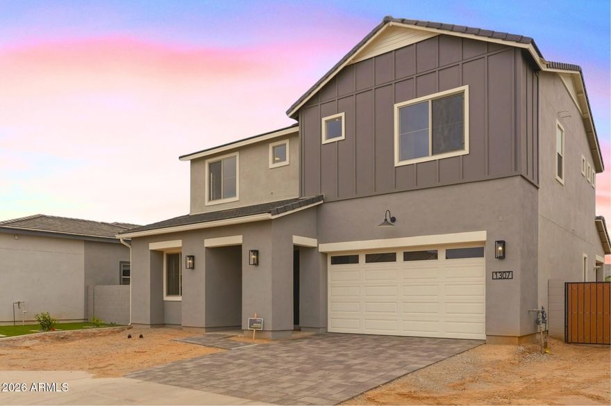 👍️PRICE JUST DROPPED 
👍️SELLER OFFERING LANDSCAPING CONCESSION AT CLOSING
One of the best value per sq ft at Waterston! 

👍️ Don't Miss this opportunity to own in the AMAZING Waterston!

2025 NEW CONSTRUCTION!  
NORTH facing - Park in front / No neighbor in the back = Buyer's enjoy the mtn skyline in the backyard! 

This Mahogany floorplan by Tri Pointe Homes in the GATED & Gilbert's HIGHLY DESIRABLE Waterston - offers neighborhood living, vicinity to top-rated CUSD schools & luxury living close to the scenic lake, lush walking trails, resort-style clubhouse, pool & spa. 

Enjoy south side mountain views from Master Bedroom with no neighbour in the back! Large windows throughout  bring in lots of natural light all year long!

This 2 This Mahogany floorplan by Tri Pointe Homes in the GATED & Gilbert's HIGHLY DESIRABLE Waterston - offers neighborhood living, vicinity to top-rated CUSD schools & luxury living close to the scenic lake, lush walking trails, resort-style clubhouse, pool & spa. Enjoy south side mountain views from Master Bedroom with no neighbour in the back. Large windows throughout bring in lots of natural light all year long. This 2 level home features 10 foot ceilings on main level, 3 bedrooms, 2.5 baths PLUS a office PLUS loft PLUS spacious dining PLUS 3 car garage & a pantry so big, you'll never run out of space!

Gives everyone room to spread out for work, play, and everyday living. BONUS, enjoy the community lush green lot with ramada with an outdoor  fireplace right accross the house!

The kitchen is both stylish and functional, featuring a gourmet kitchen package with a 30'' gas cooktop, gorgeous refrigerator, built-in microwave/oven, designer hood, quartz countertops, stainless steel appliances, and boxed-in refrigerator cabinetry.

Upstairs, the loft has beautiful views of the community park and provides an additional living space that can be used as a media area, playroom, or study zone. The primary suite offers a spa-inspired bathroom with a custom frameless walk-in shower and tile surround. Additional features include Diamond maple cabinetry in the Icy Avalanche finish, upgraded interior paint, raised bathroom vanities, paver driveway, and complete with water softener and RO installed. Smart home features include Ring Doorbell, Wi-Fi enabled Garage door, deadbolt entry and thermostats!

Built with LEED® and Energy Star® certifications and an impressive HERS rating of 57, this home combines thoughtful design with energy efficiency. Located within the amenity-rich Waterston master-planned community, residents enjoy beautiful open spaces and convenient access to Gilbert's popular shopping, dining, and top-rated CUSD schools.