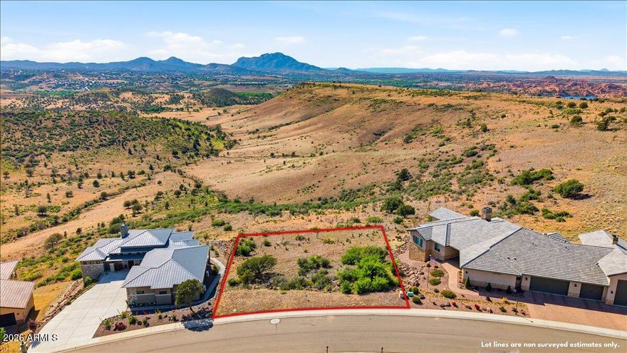 Welcome to the newest phase of Yavapai Hills, where you can build your dream home, showcasing breathtaking panoramic views, unforgettable Arizona sunsets, and stunning vistas of Granite Mountain on this easy to build lot. Perfectly positioned in the heart of the community, Yavapai Hills offers the ideal balance of natural beauty and convenience. Enjoy sweeping mountain scenery while being less than 2 miles from Costco, Trader Joe's, Gateway Mall, dining, and everyday amenities. Prescott Valley's Sprouts and entertainment district are just 6 miles away, along with Prescott's historic downtown Courthouse Square. Residents also enjoy an impressive array of amenities including a clubhouse with meeting hall and library, swimming pool and spa, pickleball and tennis courts, horseshoe pits, and playground equipment.