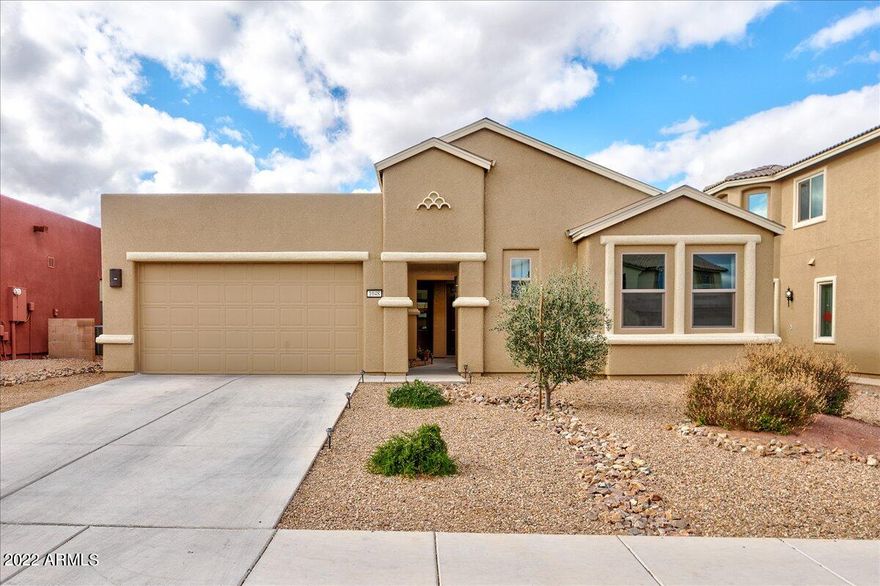 Custom Built 4 bedroom/2.5 bathroom with loads of upgrades. 2019 home, beautiful courtyard area, lovely neutral colors on the exterior & interior of home. Wood-Look tile throughout home, NO carpet. Upgraded kitchen with quartz counters, 42'' slate maple cabinets, pot drawers, subway style backsplash with stainless appliances. Owner's suite upgrades: custom closets, exterior access, bathroom has walk in shower with rain-head fixture. So much to see to in this stunning home that is located ideally!