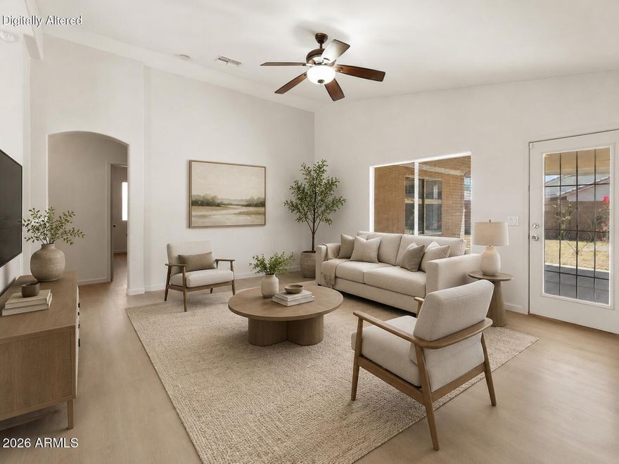 Beautifully refreshed in Glendale's Country Meadows area, this exceptional residence blends refined updates with effortless everyday living. Showcasing an updated kitchen, refreshed bathrooms, fresh interior paint, and new flooring throughout, the home offers a polished, modern aesthetic with a bright and inviting feel. Ideally situated with quick access to Loop 101, Desert Diamond Casino West Valley, Park West, and Peoria's P83 Entertainment District with Spring Training nearby. Located in Peoria Unified School District. Welcome home!