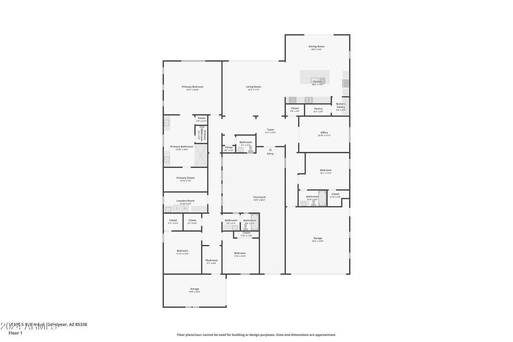 Photo of 15175 S 185th Avenue, Goodyear, AZ 85338 (MLS # 6914664)