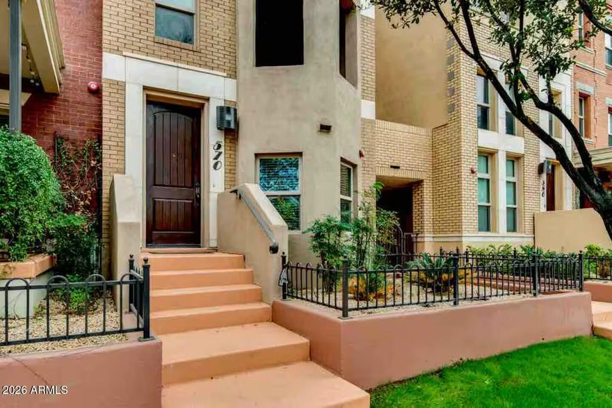 Experience the best of Tempe at this FULLY FURNISHED three-story 2-bed/2.5-bath Chicago style Brownstone townhome with brand NEW HVAC, washer, dryer (2025) and a community pool! Best location in Tempe - close proximity to Mill Ave, Tempe Beach Park, and ASU. Discover a welcoming living room and family room, perfect for entertaining or relaxing, where abundant natural light fills every corner. Formal dining room is ready for hosting dinner parties. Thoughtful touches such as wood-look tile flooring and fresh paint throughout create a bright and inviting atmosphere. Well-appointed kitchen displays recessed lighting, stainless steel appliances, ample cabinetry, and granite counters. Airy primary bedroom is upstairs for extra privacy, complete with a private bathroom featuring a shower & . . . tub combo and a walk-in closet. After a busy day, unwind on the cozy balcony or go for a swim in the community pool. Hurry, This amazing gem is the one you're looking for!