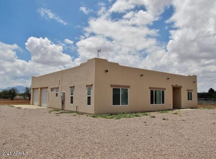 This gorgeous, 3BR/2BA/2CG, 1820 sq.ft., home in Huachuca City is minutes from Fort Huachuca and Sierra Vista, AZ. Built in 2019, this home has an open floor-plan, ceramic tile in the living areas, granite countertops and central AC. The property is completely fenced on .84 acres view views of the Huachuca Mountains. Call today.