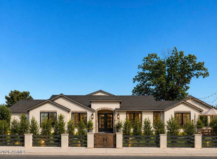 Coming Soon in Arcadia Lite 2026 NEW BUILD in most sought-after pocket. 4 bed, 4bath home w/ office & 3,200sqft. Walk 3 minutes to LGO, Postino, & Ingo. Short drive to Biltmore & Old Town Scottsdale. Thoughtfully designed w/ a modern organic aesthetic, home blends timeless architecture w/ warm natural textures, layered designer finishes, and custom 2tone cabinetry featuring matte dew uppers paired w/ wood-tone lowers. Quartz countertops, marble details, brushed brass accents, artisan lighting selections, hardwoods, curated tilework & full suite of premium Miele kitchen appliances create a refined yet approachable feel that balances elevated design with everyday livability. Perfectly positioned in heart of Arcadia Lite, the property offers the walkable lifestyle buyers move here for.