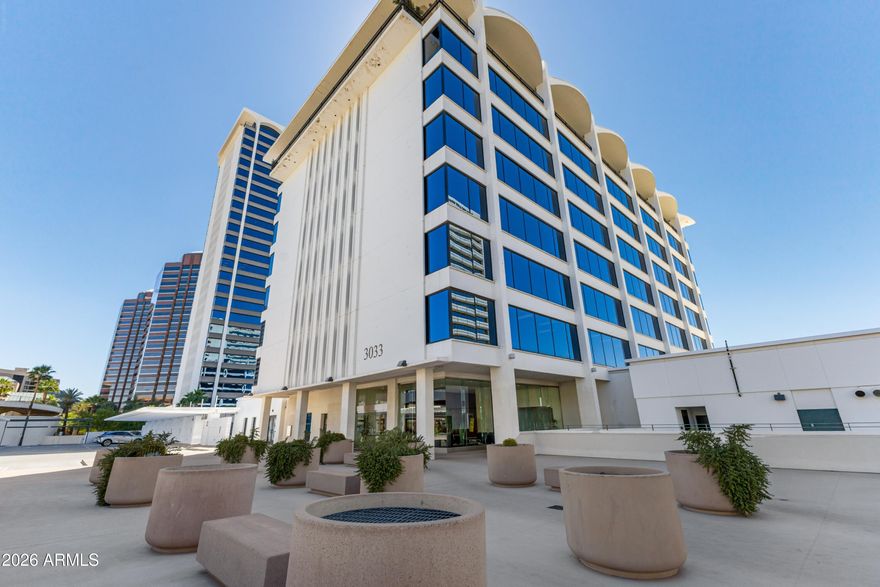 Phoenix Towers is a premier Midtown Phoenix high-rise offering an iconic, highly visible address on Central Ave. This unit is Ideal for corporate headquarters, professional services, or creative offices.. The building is Conveniently located minutes from downtown, I-10/I-17, top dining and cultural destinations. Ample tenant/visitor parking, controlled access and building services. Unit 435 is leased through 2028 making it ideal for an investor or future owner user. Owner is open to seller financing with 20% down. HOA maintains the building a common areas. The building has had the roofs replaced and is in the process of being painted. The HOA has a healthy reserve fund. Current Dues pay for all utilities, parking, building maintenance/upkeep, and contributions to reserve.