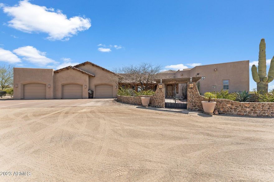 WOW! IT'S HARD TO FIND WHAT THIS PROPERTY DOESN'T HAVE! GORGEOUS 3 BD, 2 3/4 BATH HOME WITH OFFICE, 1 GUEST HOUSE & A STUDIO APARTMENT ATTACHED TO THE 4 STALL MARE MOTEL, CART GARAGE ATTACHED TO STUDIO APARTMENT, 3 COVERED PATIOS OFF OF THE MAIN HOUSE GREAT FOR OUTDOOR ENTERTAINING, GUEST ROOMS HAVE A JACK & JILL BATHROOM, 14 COVERED PENS, 3 LARGE PENS, 1 LARGE TURN OUT PEN, FULL SIZE ROPING ARENA WITH A PRIFERT ROPING CHUTE & COVERED ROPING BOXES, WATER TRUCK FILL STATION, 6 STALL PRIEFERT HORSE WALKER WITH SPRINKLER SYSTEM, LARGE HAY/TRACTOR SHED, ADDITIONAL HAY SHED AT STEER PENS, COVERED STEER PENS, AUTOMATIC WATERS FOR ANIMALS, SHARED WELL WITH 3 OTHER PARCELS, PLENTY OF ROOM TO ADD MORE TO THIS PROPERTY, 11 ADDITIONAL ACRES AVAILABLE TO THE EAST, GREAT LOCATION ON A PAVED ROAD