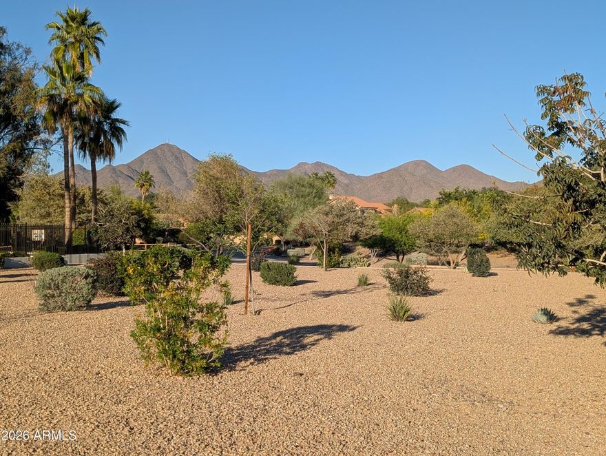 Extremely hard to find, this beautiful ready-to-build lot offers breathtaking, unobstructed views of the McDowell Mountains. Ideally located in the heart of 85260, right near the highly sought-after Cactus Corridor, this property combines privacy, scenery, and prime positioning.

Backing to open space, the lot ensures lasting views and a serene backdrop, with an east-facing backyard perfect for enjoying stunning sunrises and cooler afternoons. Plans include a nice sized yard with plenty of room for your custom designed swimming pool. The community walking/biking path extends for miles, making it easy to enjoy the surrounding desert landscape and active lifestyle.

Opportunities like this are rare. Preliminary plans are available for a thoughtfully designed single-story, approximately 2,500 sq. ft. home featuring 3 bedrooms, each with its own en suite bath. The proposed layout includes a spacious open floor plan, a 12-foot kitchen island, den, powder room, and an impressive 20-foot sliding glass door that seamlessly connects your indoor living to a patio with breath taking mountain views.

This is your chance to build a custom home in one of Scottsdale's most desirable areas--don't miss out.