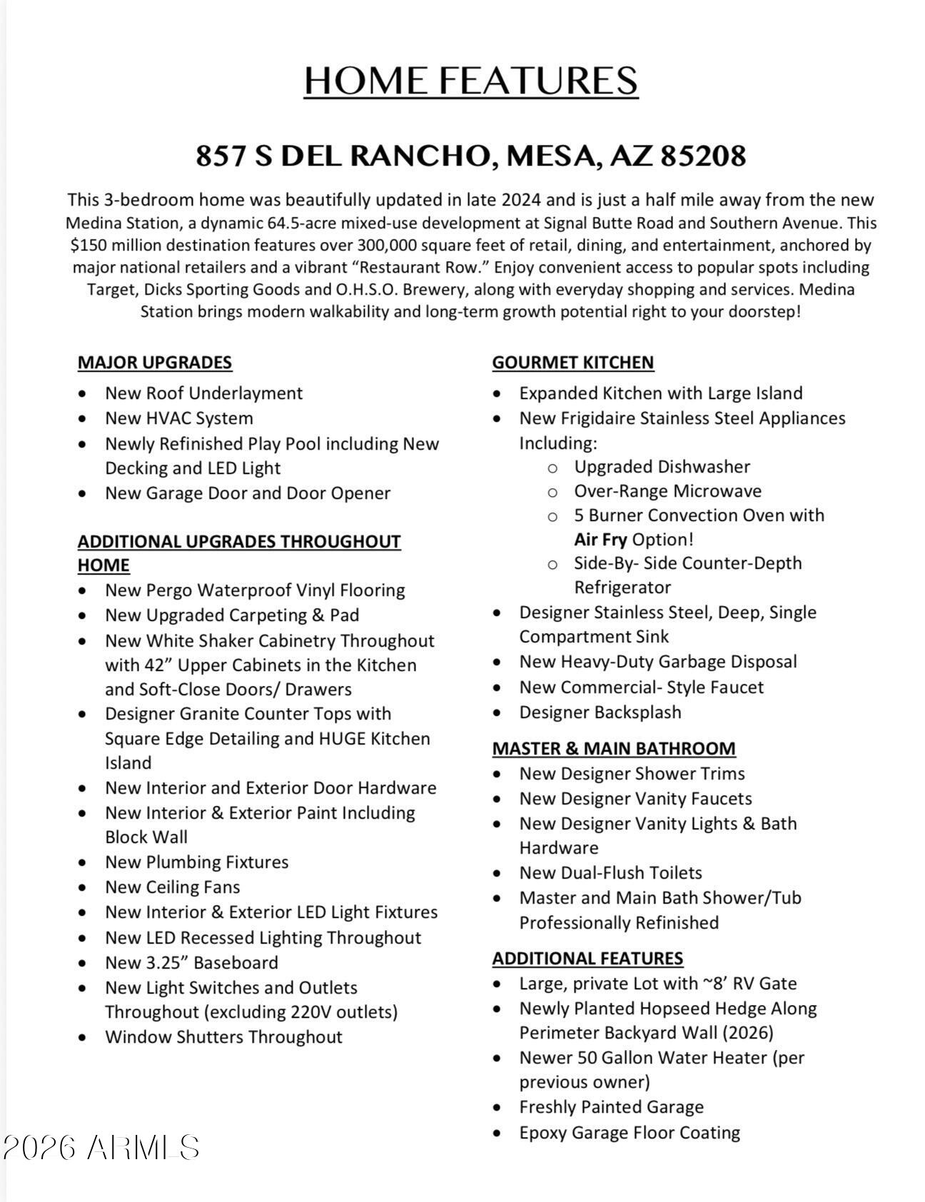 857 S DEL RANCHO --