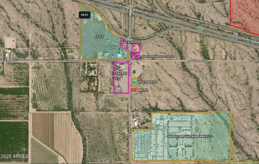 One of the rare commercial lot 
Location Location Location
Downtown Tonopah
Just south of Pilot truck stop and two other gas stations. Post Office, Motel and more
great location for a restaurant or a family store. 
Tonopah. 
Bill Gates proposed smart city in Tonopah. Two potential truck stops coming just north of I10 on 411th ave.