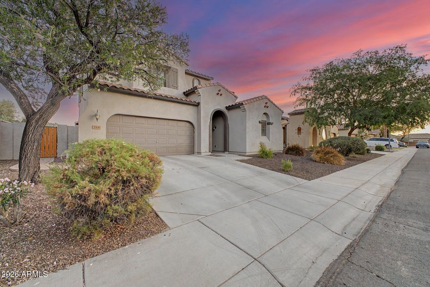 Welcome to this beautifully maintained home on a quiet cul-de-sac in the highly sought-after Old Stone Ranch community of South Chandler. With 3,303 square feet, this spacious 5-bedroom, 3-bath residence offers a flexible, comfortable floor plan. A downstairs bedroom and full bathroom provide an ideal setup for guests, multi-generational living, or a home office. You'll immediately appreciate the pride of ownership, curb appeal, and inviting layout for everyday living and entertaining. The kitchen opens to living areas filled with natural light, creating a perfect gathering space. Upstairs, the oversized primary suite is a relaxing retreat. The large bonus room can serve as a game room, media room, home gym, kids' playroom, or additional living area. Enjoy the lifestyle of Old Stone Ranch with scenic lakes, greenbelts, walking paths, parks, playgrounds, and tree-lined streets. The home is conveniently located near Loop 202, the Price Road Tech Corridor, Intel, Wells Fargo, Northrop Grumman, shopping, dining, and top-rated Chandler Unified schools, including Arizona College Prep and Hamilton High School. This home blends space, functionality, and location in one of Chandler's most desirable neighborhoods.