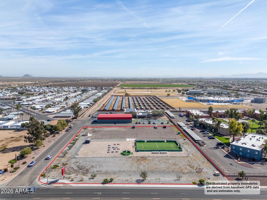 ±2.53-acre commercial parcel in Casa Grande's primary expansion corridor with frontage on N Trekell Rd just north of the Trekell & Korsten intersection. Located south of Casa Grande Union High School and minutes from the I-10/McCartney Rd interchange. Zoned B-2, allowing a wide range of commercial uses subject to city approval. Adjacent access road serves nearby developments including Casa Verde Estates and Powerhouse Fitness, providing established ingress/egress. Surrounded by existing residential communities and new multi-family development, offering proximity to a growing consumer base. Suitable for retail, service, medical, automotive, or neighborhood commercial uses. Raw land with utilities reported nearby. Buyer to verify all information.
