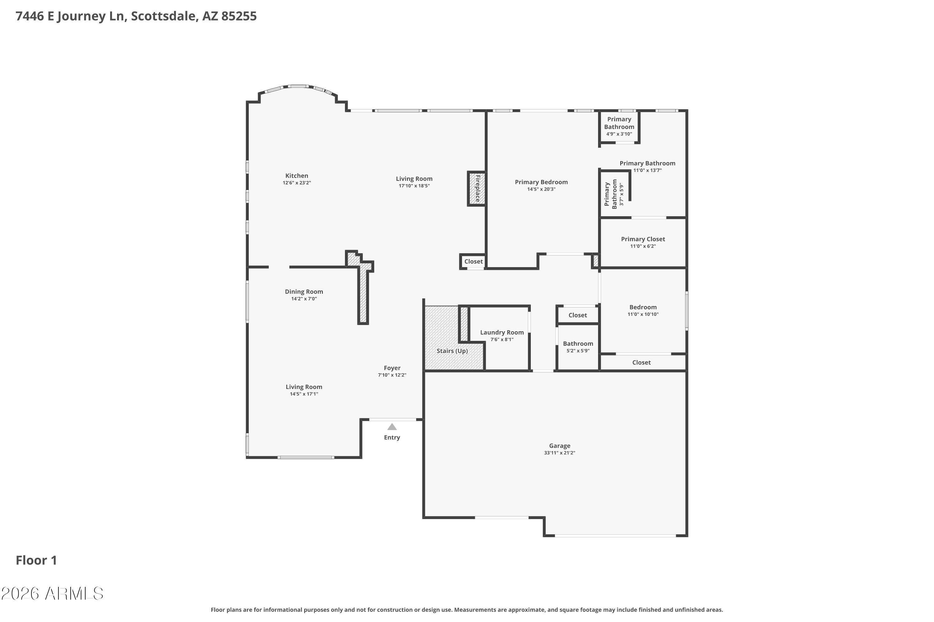 7446 E Journey Ln, Scottsdale, AZ, 85255, USA, 6 Bedrooms Bedrooms, ,3 BathroomsBathrooms,Residential,Active,7446 E Journey Ln,7020490