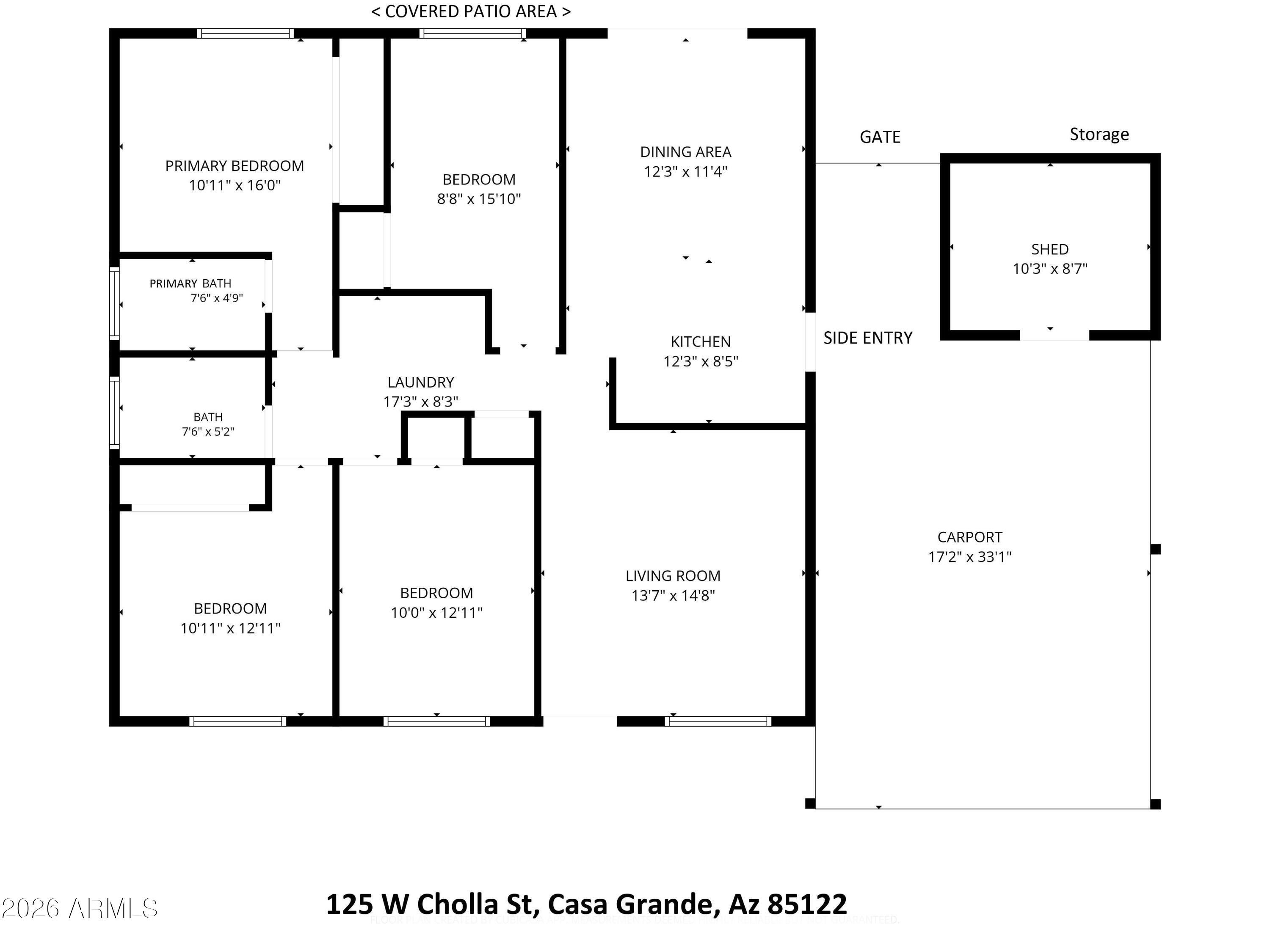 125 W CHOLLA Street
