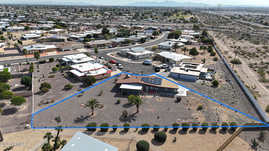 **MOTIVATED SELLER!! BRING AN OFFER!!** *NO ELECTRIC BILLS!!** **LG BATTERY!** ENDLESS OPTIONS to expand, full-time living, lock'n leave, investments/income producing...
WELCOME TO one of the LARGEST LOTS available in Sun City! Rare opportunity featuring a fully independent casita with its own driveway, patio, full kitchen, bedroom, bath, and living area.
Live in the main home and lease the casita. Rent both. Create a multigenerational setup. Flexible configuration with strong income potential.
Main home is fully remodeled:
• Open-concept redesign (walls removed)
• New kitchen & updated baths
• New flooring
• Large climate-controlled Arizona room
Expanded 3.5-car garage + 4-car slab offers added storage or utility value.
Massive lot provides room for creating your dream retreat!