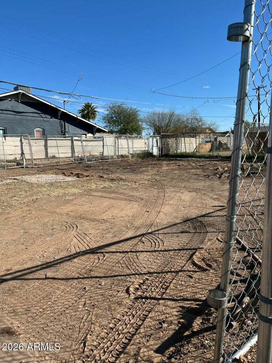 Possibilities abound with this small but mighty lot in an exceptional location! Just 0.3 miles from Roosevelt Row and the popular First Friday art walk, this property sits in the heart of the Garfield Historic District. One of its best features is that it is not subject to Historic Society restrictions, giving you the freedom to get creative with your build while saving time and money. According to the City of Phx, the lot offers the potential to build up to four units, or design your own single-family home--the choice is yours. The property also backs to Garfield Garden and includes convenient alley access, adding flexibility for parking, access, or future development. Don't miss this unique opportunity in one of downtown Phoenix's most vibrant and growing neighborhoods. Come take a look.