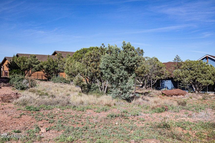 Tucked into one of Payson's most desirable areas, this 0.22+/- acres home site offers a stunning Southeastern exposure with breathtaking views overlooking the town and surrounding Granite Dells & the Mazatzal Mountains. Wake up to glowing sunrises and enjoy peaceful evenings with this great vista that captures the charm of Payson living. Conveniently located near local amenities while still offering a sense of privacy. Existing homes on either side of the property allow you to strategically position your dream home to maximize your view. See ''DOCUMENTS'' for the CC&R's.