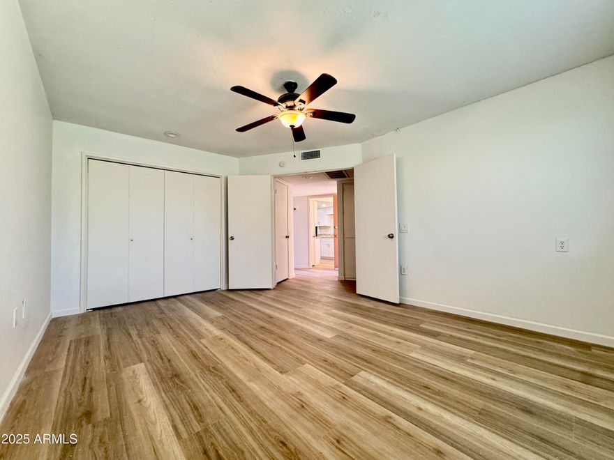 Welcome to this charming and low-maintenance 1-bedroom, 1-bath home in the highly desirable 55+ community of Sun City. With approximately 929 sq ft of living space, this residence offers comfort and convenience in a friendly, active-adult setting.
Step inside to discover a bright and open floor plan featuring vaulted ceilings, a spacious living area, and an eat-in kitchen with modern counter­tops and appliances.  Finishes include fresh paint and updated flooring throughout, creating a move-in ready feel. The large bedroom and full bathroom w tiled shower round out the interior.
Outside you'll find an easy-care lot (approximately 1,697 sq ft) with a covered patio — perfect for relaxing or entertaining outdoors.  The home includes a 1-car carport for added convenience. Community amenities abound in the Sun City lifestyle: world-class recreation facilities, clubhouses, swimming pools, walking paths, and a network of social activities all geared toward adult living. Enjoy easy access to shopping, dining, healthcare, and nearby major roadways.
One of the most affordable entries into this active-adult neighborhood.
Minimal yard upkeep and a single-level layout for easy living
Prime location inside Sun City, making golf, pickleball, and community events just a short stroll or drive away
Ideal as a full-time residence or a winter retreat/snowbird home.


Don't miss the opportunity to own a well-loved home in a vibrant community that's hard to find under this price point. Schedule your showing today and be part of the Sun City lifestyle!