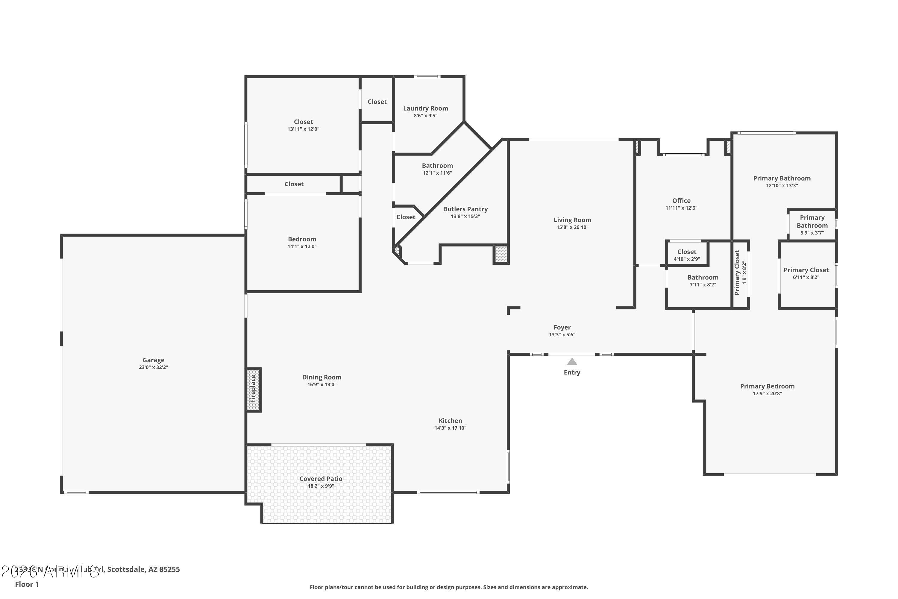 Scottsdale, Arizona, 85255, United States, 4 Bedrooms Bedrooms, ,3 BathroomsBathrooms,Residential,Active,2026806