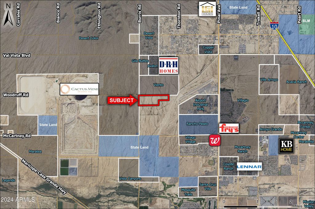 Photo of 0 N Burris Road #-, Casa Grande, AZ 85122 (MLS # 6956046)