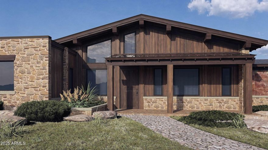 Home with detached two bedroom Casita! Various lots and floor plan options available! Experience the rare opportunity to build a brand-new custom home on a stunning 4-acre lot with unobstructed views of the San Francisco Peaks, just minutes from downtown Flagstaff. Situated in an exclusive gated community, this modern yet warmly designed residence blends sophisticated luxury with the tranquility of mountain living.
This generous 3,554 SF floor plan features 4 bedrooms, 4.5 bathrooms, a dedicated office, and a spacious media room, with the flexibility to convert the media space into an optional game room for entertainment or family fun. The home also includes a butler's pantry, perfect for prep, storage, and seamless entertaining.This lot includes a two bedroom separate casita, ideal for guests, extended family, or a private retreat. Option to add an RV garage available.

Ask about turning your casita into a wellness center!!

The open-concept great room showcases vaulted ceilings, a dramatic, large fireplace, and oversized windows capturing panoramic views of the San Francisco Peaks. The chef's kitchen features custom cabinetry, quartz countertops, and premium finishes, all ready to be tailored to your personal style and preferences.

Located within one of Flagstaff's last remaining buildable communities, this homesite offers peace, privacy, and convenience just minutes from downtown yet enveloped in serene mountain surroundings. With room for a casita, optional game room conversion, and complete customization, this is a rare opportunity to create a truly bespoke mountain modern home in a premier location.

Price varies depending on lot and upgrades/additions chosen. All presales are fully customizable. Ask about our Sun Valley, Yosemite Ranch, and Modern floorplans and pick your favorite lot to build it on! Floorplans attached.