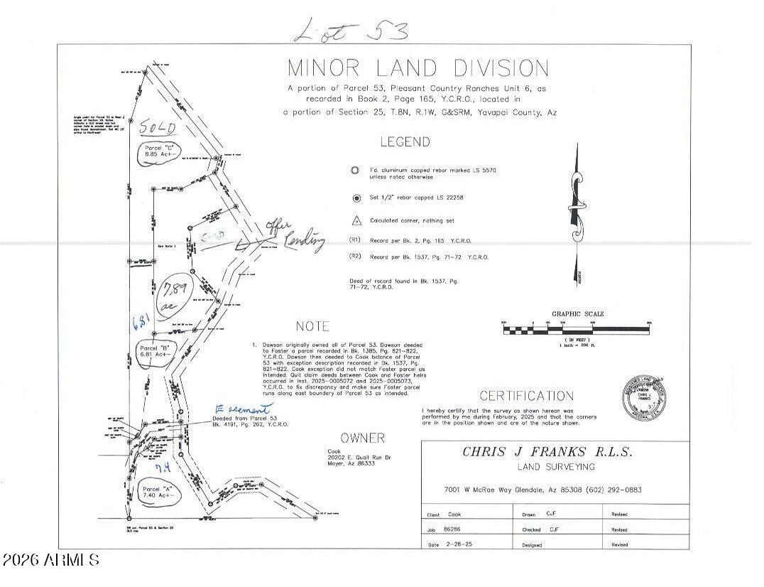PLEASANT COUNTRY RANCHES LOT 53 A - Land