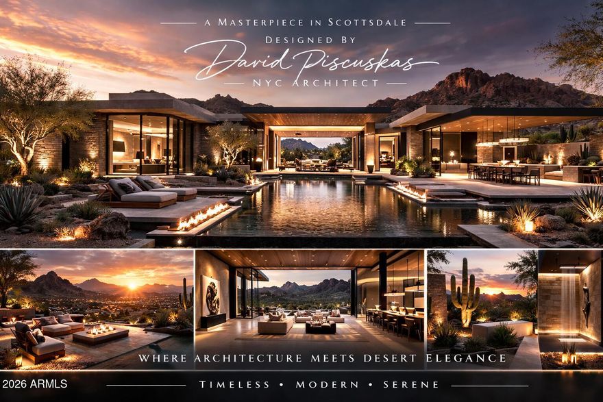 WITH APPROVED PLANS, This will save you 12 months months in build time. In the quiet prestige of North Scottsdale within the guarded gate of Whisper Rock Estate, a rare opportunity emerges.  About 3 acres, absolute privacy and endless horizons.  Just select your custom home builder or use ours and start building.
This lot was carefully selected to capture the beauty of the Sonoran Desert, surrounding mountain views, sunset enchantment for Luxury living at its finest.
Envisioned by internationally acclaimed architect David Piscuskas of 1100 Architect. This is not simply a home, it's a commissioned work of architecture.
Design and Plans are available for buyer to preview. It has taken over a year to get design, engineers report, blueprints and permit Design and Plans are available for buyers to preview. It has taken over a year to get, design, engineers report, blue prints and permits.