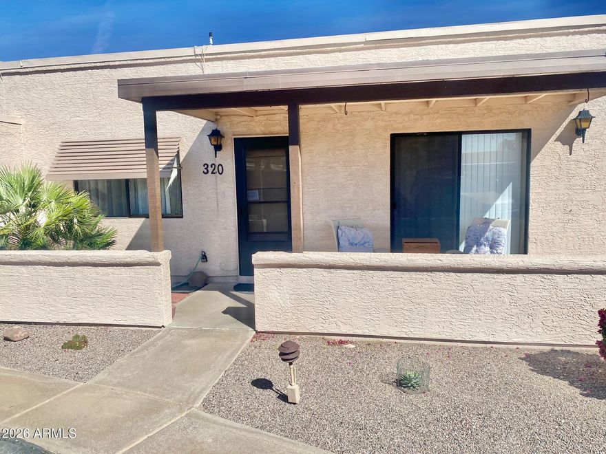 Simple living in a peaceful community best describes this one bedroom and one bath affordable home.  Walking trails and clubhouse at your disposal.  Kitchen and living room feature open concept, bedroom bathroom combined with outdoor slider on to the patio... Exterior entrance to the attached shed/room has on-site washer dryer and storage.