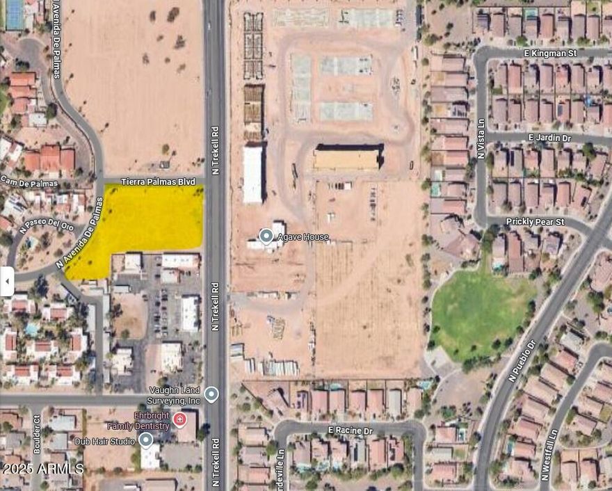 Discover this rare infill opportunity in the heart of Casa Grande: a 2.10-acre parcel with prime visibility, multi-road frontage, and immediate access to the Interstate and surrounding amenities. Positioned for strategic redevelopment, this site is ideal for multi-family housing, mixed use, or a boutique apartment community (subject to rezoning or city approval).
