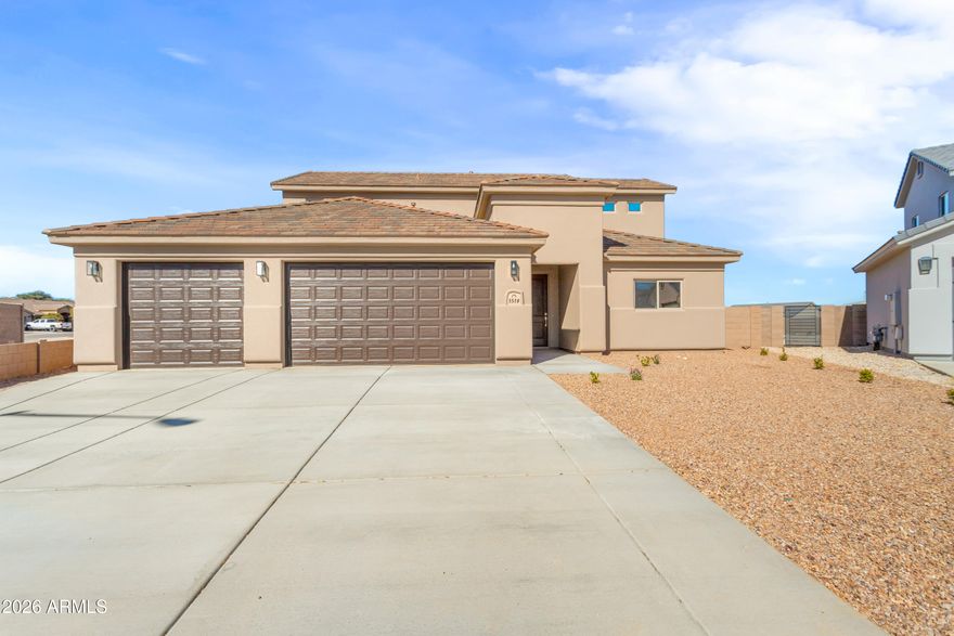 New Sun Canyon  2-story home in Mesa Verde Estates, offering 4 bedrooms, 3 full baths, 2578 sq ft, and a 3-car finished garage with insulated doors. Located on a quiet cul-de-sac.  This home provides privacy and comfort. The main level features wood-look tile flooring, while the upstairs offers plush carpet. The kitchen is equipped with stainless steel appliances and gorgeous granite countertops, perfect for everyday living and entertaining. Hawk & Trowel finished walls, dual-glazed Low-E windows, a 50 gallon energy efficient gas water heater, The spacious primary suite boasts a huge walk-in closet, double vanity, and walk-in shower with dual shower heads. Ceiling fans in every bedroom add comfort year-round. Enjoy a fully landscaped front and backyard enclosed by a block wall. Must see!! Don't forget about Sun Canyon Homes quality of construction is set a part from the rest.  This is not a track home in a subdivision BUT a Custom Home on a big lot in Mesa Verde Estates built with only the best quality materials and our proven trusted Sub-Contractors that are the BEST in our City/County.  The attention to detail clearly shines.  If you are looking for a well built home with builder warranty this is it!